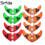 4pcs/Lot High quality surfboard FCS fins with fiberglass honey comb material for surfing  fin GX G3 G5 G7 S L size quad fins