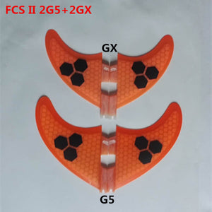 4pcs/Lot High quality surfboard FCS fins with fiberglass honey comb material for surfing  fin GX G3 G5 G7 S L size quad fins