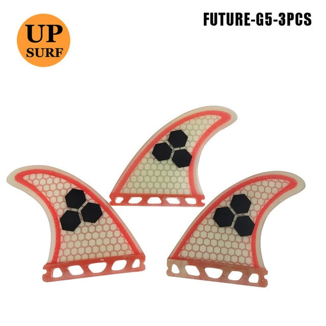 Future G5 Surfing Fins Fiberglass Honeycomb Pure Color Fins Customized Fins Surfboard Future Fins