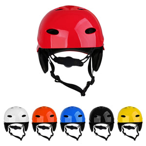 Unisex Adult Kids Water Sports Safety Helmet Canoe Kayak Wakeboard Kitesurf Jet Ski Impact Surfing Sailing Hard Proetctor Cap