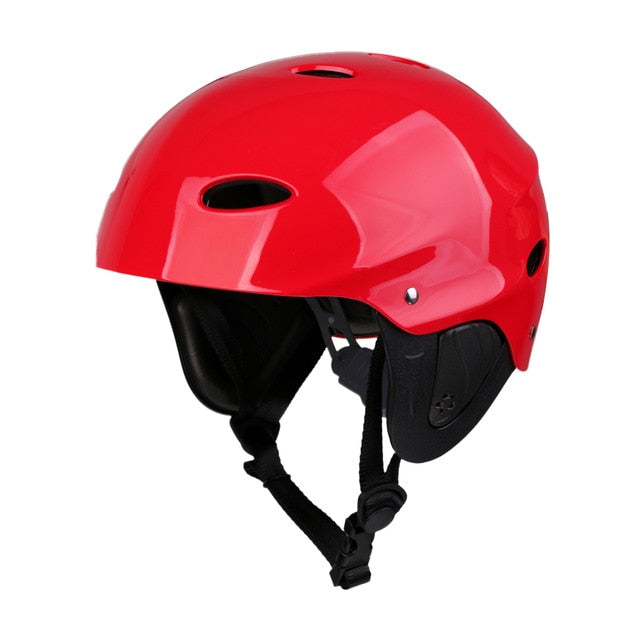 Unisex Adult Kids Water Sports Safety Helmet Canoe Kayak Wakeboard Kitesurf Jet Ski Impact Surfing Sailing Hard Proetctor Cap
