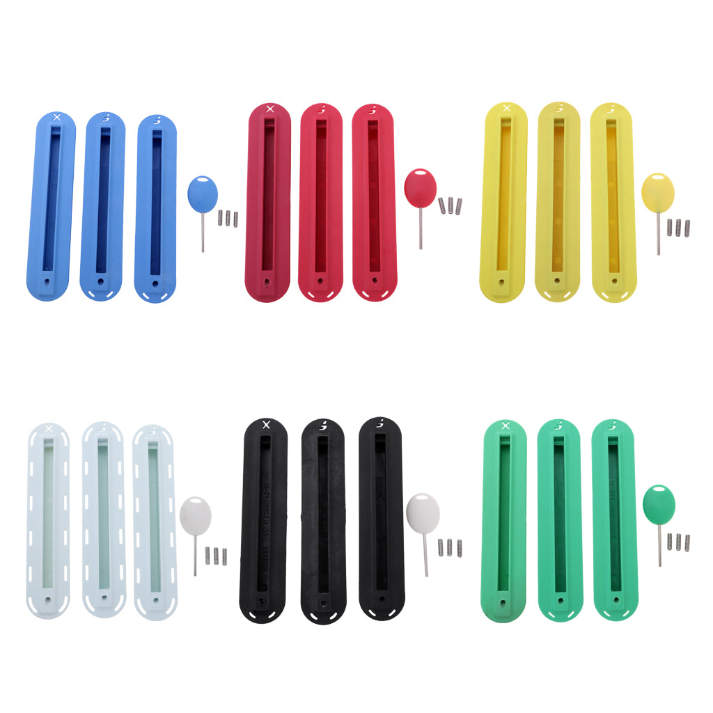3pcs/set Future Tri Fins Box Surfing Surfboard Fin Plug with Mounting Screws Key Set for Surfing SUP Screw Surfboard Surf Fins
