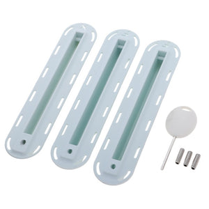3pcs/set Future Tri Fins Box Surfing Surfboard Fin Plug with Mounting Screws Key Set for Surfing SUP Screw Surfboard Surf Fins