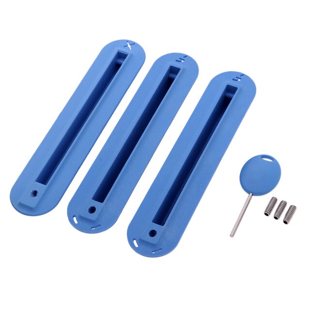 3pcs/set Future Tri Fins Box Surfing Surfboard Fin Plug with Mounting Screws Key Set for Surfing SUP Screw Surfboard Surf Fins
