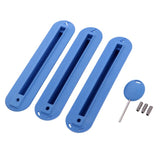 3pcs/set Future Tri Fins Box Surfing Surfboard Fin Plug with Mounting Screws Key Set for Surfing SUP Screw Surfboard Surf Fins