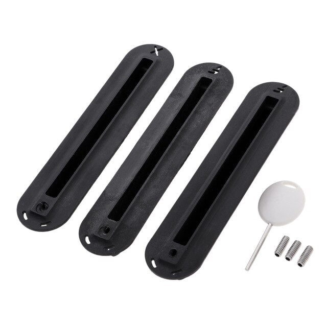3pcs/set Future Tri Fins Box Surfing Surfboard Fin Plug with Mounting Screws Key Set for Surfing SUP Screw Surfboard Surf Fins