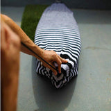 Surfboard Socks Anti-scratch Water Outdoor Stripes Protective Bag Stretch Surfing Sports Sunproof Portable Drawstring Cover