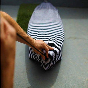 Surfboard Socks Anti-scratch Water Outdoor Stripes Protective Bag Stretch Surfing Sports Sunproof Portable Drawstring Cover