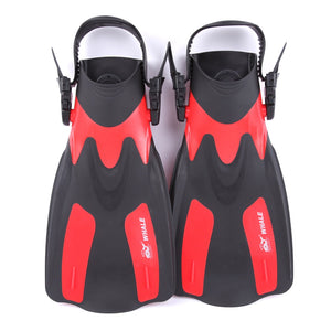 WHALE Swimming Flippers Adult Short Snorkeling Surfing Water Sports Neoprene Anti-slip Shoes Swim Fins Flippers Adjustable Heel
