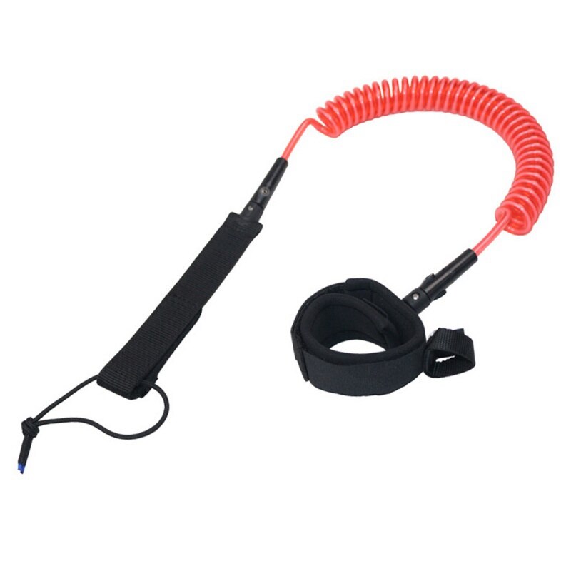 ABZB-10Ft Coiled Surfboard Leash Surfing Stand Up Paddle Board Surf Paddle Board Tpu Cord Leash