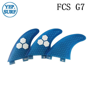 Surf Fins FCS G7 Fin Honeycomb Surfboard Fin Blue color surfing fin Quilhas thruster surf accessories
