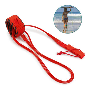 Surf Leash Surfing Surfboard Leash Smooth Steel Swivel Surfing Leg Rope Paddleboard Leash 6FT/8FT/10FT