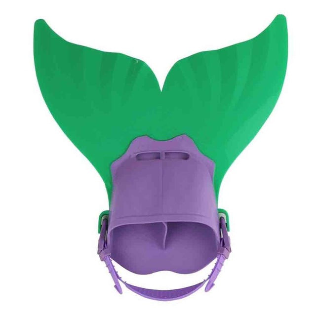 Adjustable Mermaid Tails Girls Swim Surfing Fin Training Surfing Swimming Foot Flipper
