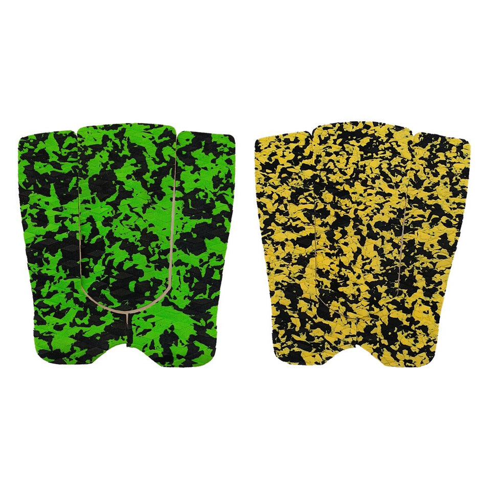 3 Pieces Premium EVA Anti-slip Surfing Pads Surfboard Traction Tail Mats