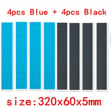 8pcs 320*60*5mm Surfboard deck pad daimond line FR EVA Deck grip has adhesive sup deck pad in surfing Skiing sports