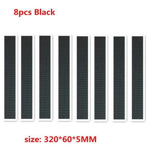 8pcs 320*60*5mm Surfboard deck pad daimond line FR EVA Deck grip has adhesive sup deck pad in surfing Skiing sports