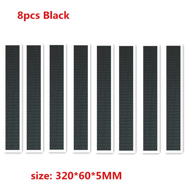 8pcs 320*60*5mm Surfboard deck pad daimond line FR EVA Deck grip has adhesive sup deck pad in surfing Skiing sports