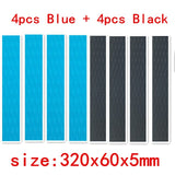 8pcs 320*60*5mm Surfboard deck pad daimond line FR EVA Deck grip has adhesive sup deck pad in surfing Skiing sports