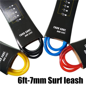 1pc Surfing Surfboard Leash 6ft 7mm Surfboard Leash Surfing Leash Neoprene Strape Heavy duty Velcro