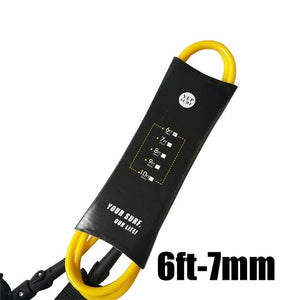 1pc Surfing Surfboard Leash 6ft 7mm Surfboard Leash Surfing Leash Neoprene Strape Heavy duty Velcro