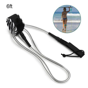 Surfing 6ft-10ft Surfboard Leash Rope Stand Up Paddle Board Leash Smooth Steel Swivel Surfing Leg Rope for surf Stand Up Board