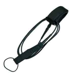 6FT 5.5mm Ankle Strap Universal TPU Anti-lost Water Sports Double Swivels Elastic Surfing Durable Loop Closure Surfboard Leash