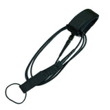 6FT 5.5mm Ankle Strap Universal TPU Anti-lost Water Sports Double Swivels Elastic Surfing Durable Loop Closure Surfboard Leash
