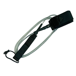 6FT 5.5mm Ankle Strap Universal TPU Anti-lost Water Sports Double Swivels Elastic Surfing Durable Loop Closure Surfboard Leash