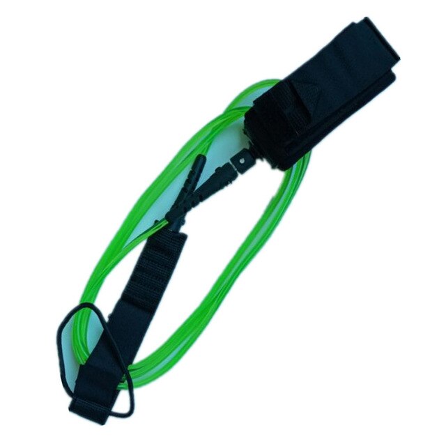 6FT 5.5mm Ankle Strap Universal TPU Anti-lost Water Sports Double Swivels Elastic Surfing Durable Loop Closure Surfboard Leash