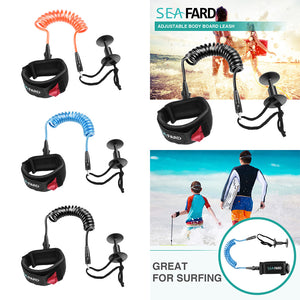 4ft Coiled Leash Surfboard SUP Stand up Paddle Board Surfing Wrist Leash Legrope Surfboard Coiled Cord