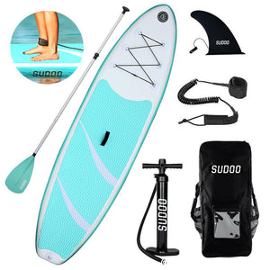 SUP Paddle Board 6" Thick Stand Up Paddle Surfing Board Water Sport Sup Board With Foot Safety Rope 3 Fins Inflatable Surfboard