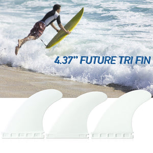 High quality Future Tri Fin  4.37'' Surfing Tri Fin Set Surfboard Fins FCS  Thruster 3 Packs Surfboard Fins 2019