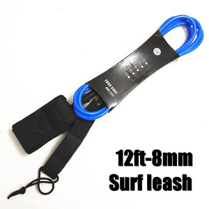 Surf surfboard Leash 12ft-8mm Leash Para Surf Rope SUP Surfboard leash surfing Stand up paddle board leash