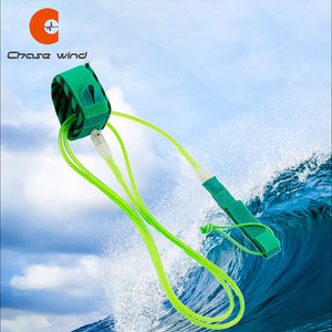 Surf Leash Green Surfboard Longboard Shortboard Ankle Leash Smooth Steel Swivel Surfing Leg Rope 6ft/8ft/10ft/12ft Surfer Gift