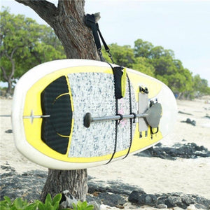 Surfboard Shoulder Strap Adjustable Carry Sling Stand Up Surfing Paddle Board Carrier With Water Bottle Bag Plastic Clasp