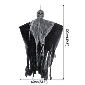 Halloween Prop Skull Skeleton Horror Tombstone Skull Gauze Decoration Halloween Home Garden Decor Haunted House Scary Party