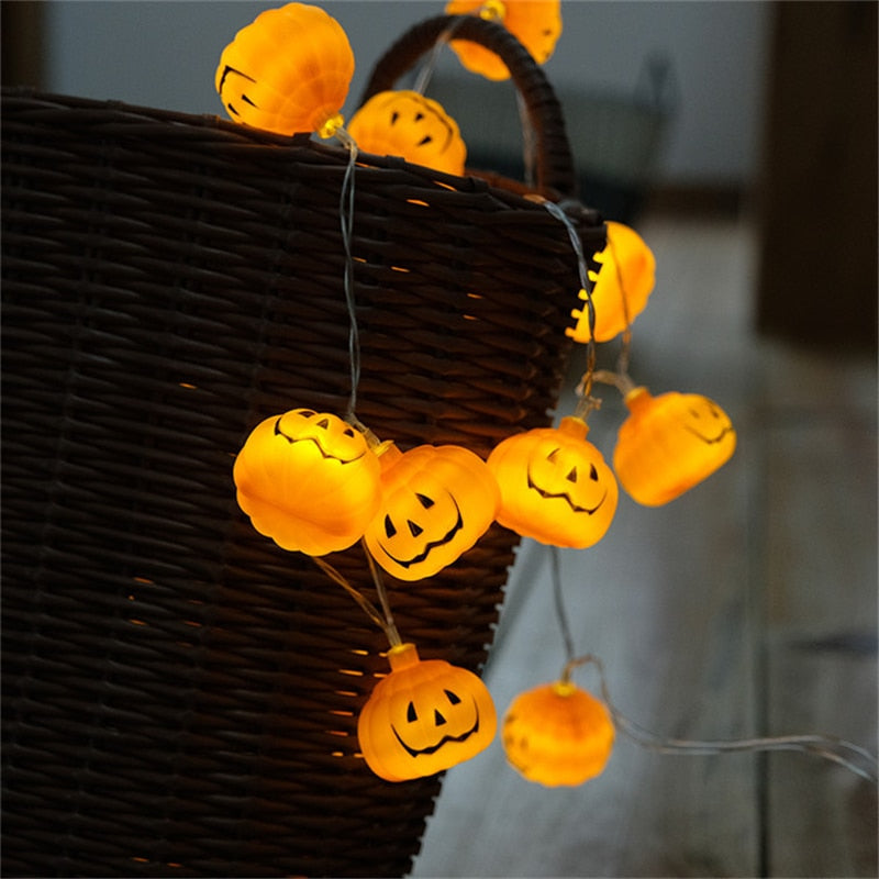 1m 10 LED Halloween Pumpkin String Light