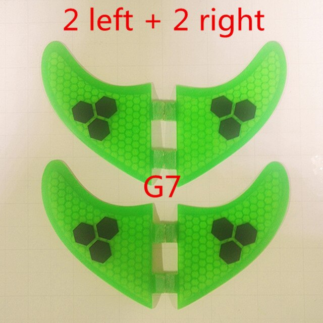 4pcs/Lot High quality surfboard FCS fins with fiberglass honey comb material for surfing  fin GX G3 G5 G7 S L size quad fins