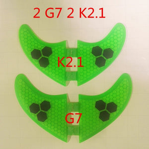 4pcs/Lot High quality surfboard FCS fins with fiberglass honey comb material for surfing  fin GX G3 G5 G7 S L size quad fins