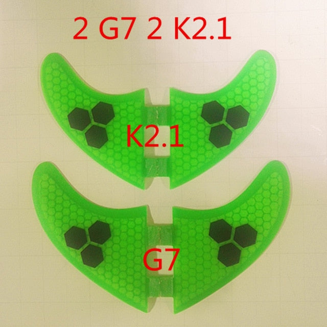 4pcs/Lot High quality surfboard FCS fins with fiberglass honey comb material for surfing  fin GX G3 G5 G7 S L size quad fins