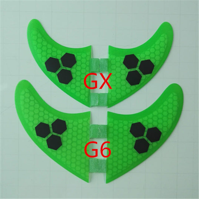 4pcs/Lot High quality surfboard FCS fins with fiberglass honey comb material for surfing  fin GX G3 G5 G7 S L size quad fins