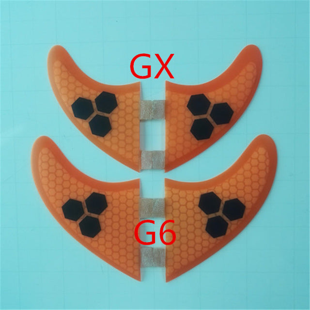 4pcs/Lot High quality surfboard FCS fins with fiberglass honey comb material for surfing  fin GX G3 G5 G7 S L size quad fins