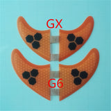 4pcs/Lot High quality surfboard FCS fins with fiberglass honey comb material for surfing  fin GX G3 G5 G7 S L size quad fins