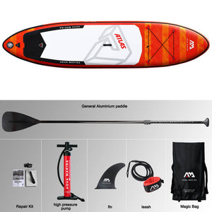 366*84*15cm inflatable surfboard ATLAS 2019 stand up paddle board  surfing AQUA MARINA water sport sup board ISUP  surf board