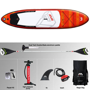 366*84*15cm inflatable surfboard ATLAS 2019 stand up paddle board  surfing AQUA MARINA water sport sup board ISUP  surf board
