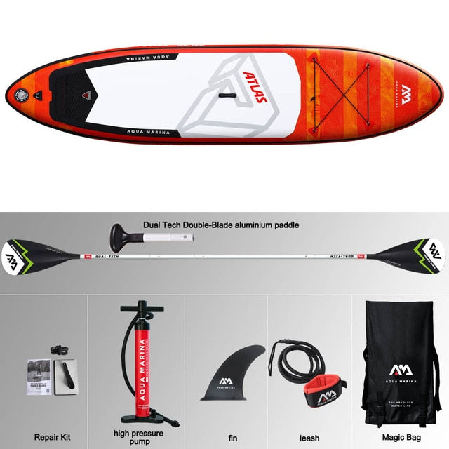 366*84*15cm inflatable surfboard ATLAS 2019 stand up paddle board  surfing AQUA MARINA water sport sup board ISUP  surf board