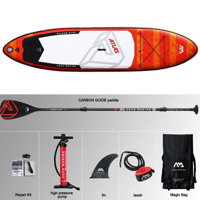 366*84*15cm inflatable surfboard ATLAS 2019 stand up paddle board  surfing AQUA MARINA water sport sup board ISUP  surf board
