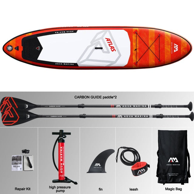 366*84*15cm inflatable surfboard ATLAS 2019 stand up paddle board  surfing AQUA MARINA water sport sup board ISUP  surf board