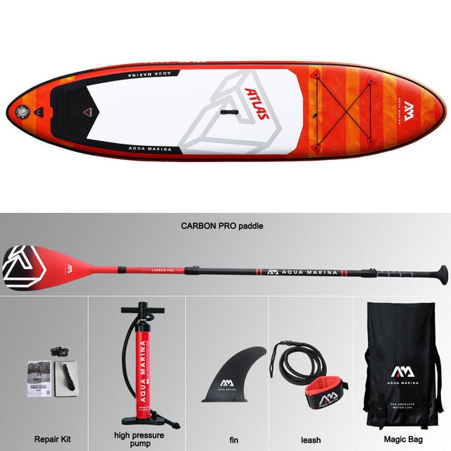 366*84*15cm inflatable surfboard ATLAS 2019 stand up paddle board  surfing AQUA MARINA water sport sup board ISUP  surf board