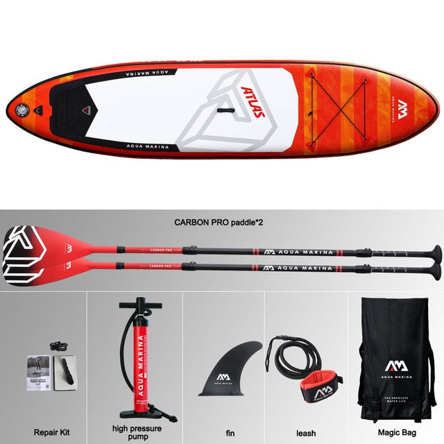 366*84*15cm inflatable surfboard ATLAS 2019 stand up paddle board  surfing AQUA MARINA water sport sup board ISUP  surf board